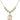 Saint Christopher Crystal Necklace | 3/4 inch | 6mm Beads _x0014_ 14kt Gold Filled