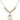 Saint Sebastian Crystal Necklace | 3/4 inch | 6mm Beads _x0014_ 14kt Gold Filled