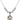 Saint Sebastian Crystal Necklace | 3/4 inch | 6mm Beads _x0014_ Sterling Silver