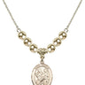Saint Cecilia Crystal Necklace | 3/4 inch | 6mm Beads _x0014_ 14kt Gold Filled