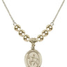 Saint Kateri Tekakwitha Crystal Necklace | 3/4 inch | 6mm Beads _x0014_ 14kt Gold Filled