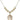 Saint Christopher Crystal Necklace | 3/4 inch | 6mm Beads _x0014_ 14kt Gold Filled