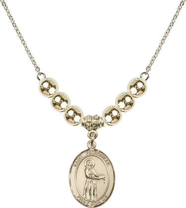 Saint Petronille Crystal Necklace | 3/4 inch | 6mm Beads _x0014_ 14kt Gold Filled