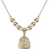 Saint Germaine Cousin Crystal Necklace | 3/4 inch | 6mm Beads _x0014_ 14kt Gold Filled