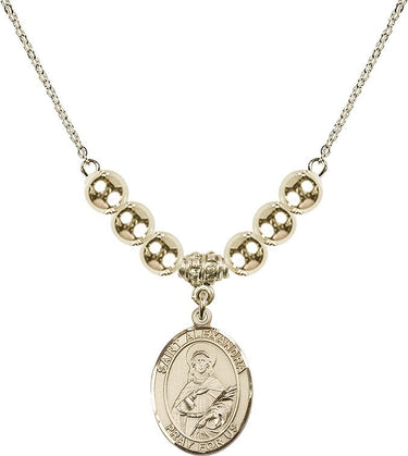 Saint Alexandra Crystal Necklace | 3/4 inch | 6mm Beads _x0014_ 14kt Gold Filled
