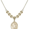 Saint Joseph the Worker Crystal Necklace | 3/4 inch | 6mm Beads _x0014_ 14kt Gold Filled