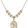 Saint Elizabeth Ann Seton Crystal Necklace | 3/4 inch | 6mm Beads _x0014_ 14kt Gold Filled