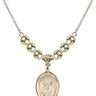 Saint Dominic Savio Crystal Necklace | 3/4 inch | 6mm Beads _x0014_ 14kt Gold Filled