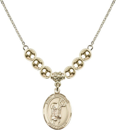 Saint Stephanie Crystal Necklace | 3/4 inch | 6mm Beads _x0014_ 14kt Gold Filled