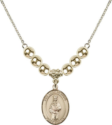 Our Lady of Hope Crystal Necklace | 3/4 inch | 6mm Beads _x0014_ 14kt Gold Filled