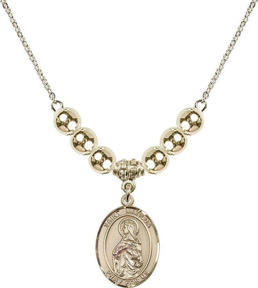 Saint Matilda Crystal Necklace | 3/4 inch | 6mm Beads _x0014_ 14kt Gold Filled
