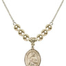 Saint Placidus Crystal Necklace | 3/4 inch | 6mm Beads _x0014_ 14kt Gold Filled
