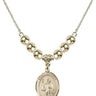 Saint Maurus Crystal Necklace | 3/4 inch | 6mm Beads _x0014_ 14kt Gold Filled