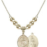 Our Lady of Mount Carmel Crystal Necklace | 3/4 inch | 6mm Beads _x0014_ 14kt Gold Filled