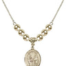 Saint Zita Crystal Necklace | 3/4 inch | 6mm Beads _x0014_ 14kt Gold Filled