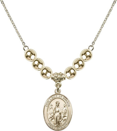 Our Lady of Knock Crystal Necklace | 3/4 inch | 6mm Beads _x0014_ 14kt Gold Filled