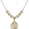 Saint Victoria Crystal Necklace | 3/4 inch | 6mm Beads _x0014_ 14kt Gold Filled