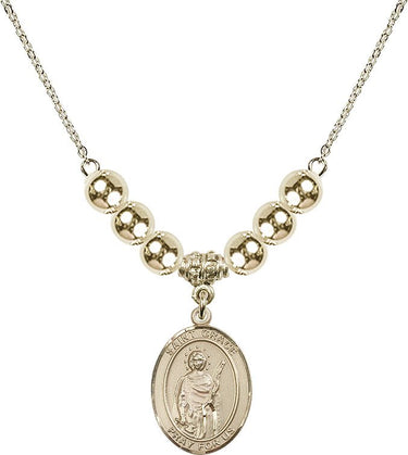Saint Grace Crystal Necklace | 3/4 inch | 6mm Beads _x0014_ 14kt Gold Filled