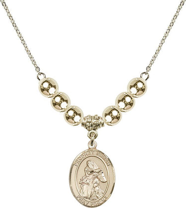 Saint Isaiah Crystal Necklace | 3/4 inch | 6mm Beads _x0014_ 14kt Gold Filled