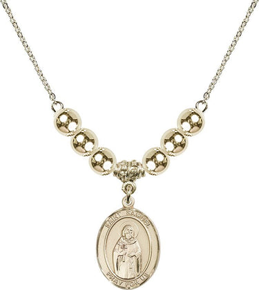 Saint Samuel Crystal Necklace | 3/4 inch | 6mm Beads _x0014_ 14kt Gold Filled