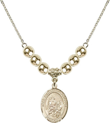 Saint Bernard of Montjoux Crystal Necklace | 3/4 inch | 6mm Beads _x0014_ 14kt Gold Filled