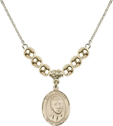 Saint Eugene de Mazenod Crystal Necklace | 3/4 inch | 6mm Beads _x0014_ 14kt Gold Filled