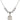 Saint Colette Crystal Necklace | 3/4 inch | 6mm Beads _x0014_ Sterling Silver