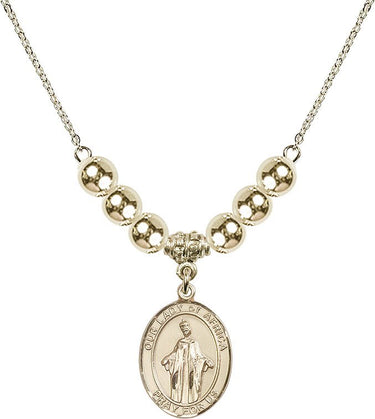 Our Lady of Africa Crystal Necklace | 3/4 inch | 6mm Beads _x0014_ 14kt Gold Filled