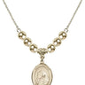 Saint Bruno Crystal Necklace | 3/4 inch | 6mm Beads _x0014_ 14kt Gold Filled