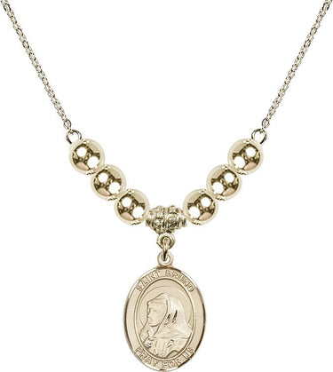 Saint Bruno Crystal Necklace | 3/4 inch | 6mm Beads _x0014_ 14kt Gold Filled