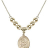 Saint Perpetua Crystal Necklace | 3/4 inch | 6mm Beads _x0014_ 14kt Gold Filled