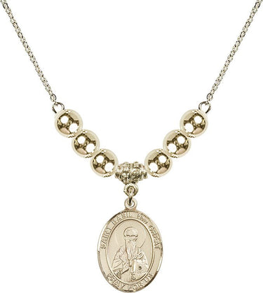 Saint Basil the Great Crystal Necklace | 3/4 inch | 6mm Beads _x0014_ 14kt Gold Filled
