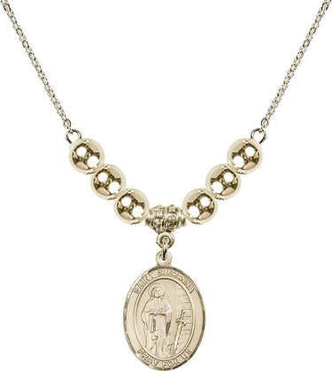 Saint Susanna Crystal Necklace | 3/4 inch | 6mm Beads _x0014_ 14kt Gold Filled