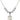 Saint Angela Merici Crystal Necklace | 3/4 inch | 6mm Beads _x0014_ Sterling Silver