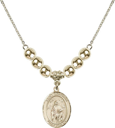 Saint Deborah Crystal Necklace | 3/4 inch | 6mm Beads _x0014_ 14kt Gold Filled
