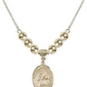 Our Lady of Good Counsel Crystal Necklace | 3/4 inch | 6mm Beads _x0014_ 14kt Gold Filled