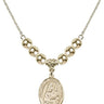Our Lady of Prompt Succor Crystal Necklace | 3/4 inch | 6mm Beads _x0014_ 14kt Gold Filled