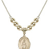 Our Lady of Victory Crystal Necklace | 3/4 inch | 6mm Beads _x0014_ 14kt Gold Filled