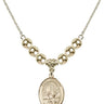 Saint Rosalia Crystal Necklace | 3/4 inch | 6mm Beads _x0014_ 14kt Gold Filled