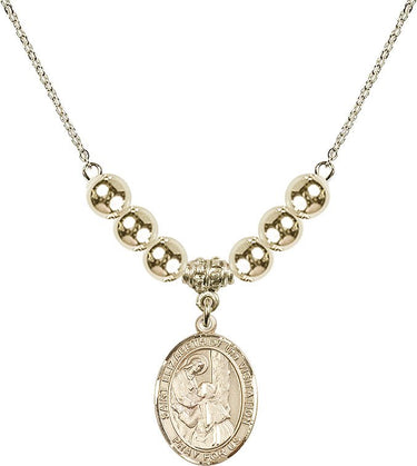 Saint Elizabeth of the Visitation Crystal Necklace | 3/4 inch _x0014_ 14kt Gold Filled