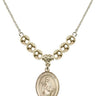Saint Amelia Crystal Necklace | 3/4 inch | 6mm Beads _x0014_ 14kt Gold Filled