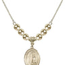 Saint Zoe of Rome Crystal Necklace | 3/4 inch | 6mm Beads _x0014_ 14kt Gold Filled