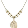 Saint Odilia Crystal Necklace | 3/4 inch | 6mm Beads _x0014_ 14kt Gold Filled
