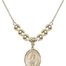 Saint Cornelius Crystal Necklace | 3/4 inch | 6mm Beads _x0014_ 14kt Gold Filled