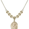 Saint Kenneth Crystal Necklace | 3/4 inch | 6mm Beads _x0014_ 14kt Gold Filled