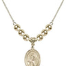 Saint Edmund Campion Crystal Necklace | 3/4 inch | 6mm Beads _x0014_ 14kt Gold Filled