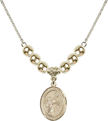 Saint Nimatullah Crystal Necklace | 3/4 inch | 6mm Beads _x0014_ 14kt Gold Filled