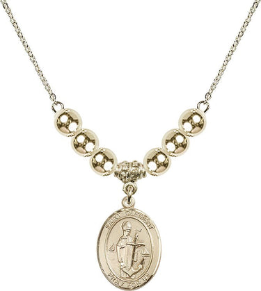 Saint Clement Crystal Necklace | 3/4 inch | 6mm Beads _x0014_ 14kt Gold Filled