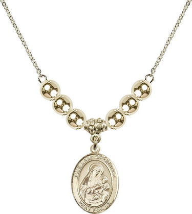 Our Lady of Grapes Crystal Necklace | 3/4 inch | 6mm Beads _x0014_ 14kt Gold Filled