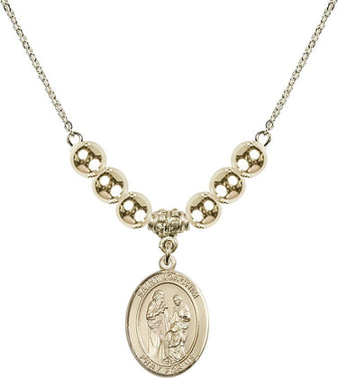 Saint Joachim Crystal Necklace | 3/4 inch | 6mm Beads _x0014_ 14kt Gold Filled